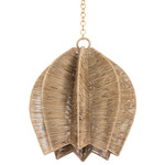 Valatie Pendant - Vintage Gold Leaf / Natural