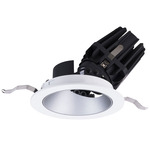 FQ 4 inch Round Warm Dim Adjustable Downlight with Trim - White / Haze Reflector