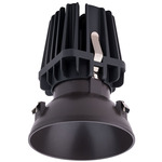 FQ 4 inch Round Warm Dim Trimless Downlight - Black