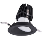 FQ 4 inch Round Warm Dim Wall Wash with Trim - Black