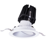 FQ 4 inch Round Warm Dim Wall Wash with Trim - White / Haze Reflector