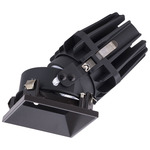 FQ 4 inch Square Warm Dim Adjustable Trimless Downlight - Dark Bronze