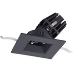 FQ 4 inch Square Warm Dim Adjustable Downlight with Trim - Black