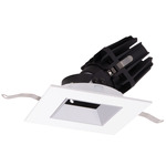 FQ 4 inch Square Warm Dim Adjustable Downlight with Trim - White