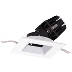 FQ 4IN Square Adjustable Downlight with Trim - White