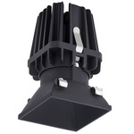 FQ 4 inch Square Warm Dim Trimless Downlight Trim - Black
