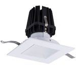 FQ 4 inch Square Warm Dim Downlight with Trim - White