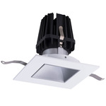 FQ 4IN Square Downlight with Trim - White / Haze Reflector