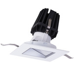 FQ 4 inch Square Warm Dim Wall Wash with Trim - White / Haze Reflector