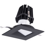 FQ 4IN Square Wall Wash with Trim - Black