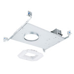 FQ 4 inch SQ 19W Trimless New Construction Non-IC Frame In Kit - Galvanized Steel
