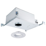 FQ 2 inch 15W Round Trimless New Construction IC Housing - Galvanized Steel