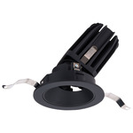 FQ 2 inch Round Warm Dim With Trim Adjustable Downlight Trim - Black
