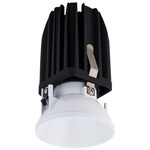 FQ 2 inch Round Warm Dim Trimless Downlight Trim - White