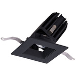 FQ 2 inch Square Warm Dim With Trim Adjustable Downlight Trim - Black