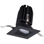 FQ 2IN Square Warm Dim With Trim Wall Wash Trim - Black