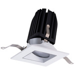 FQ 2IN Square Warm Dim With Trim Wall Wash Trim - White / Haze Reflector