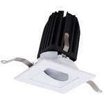 FQ 2IN Square Warm Dim With Trim Wall Wash Trim - White