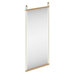 Suspended Mirror - Satin Brass / Mirror