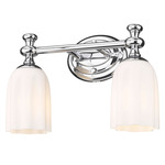 Orion Bathroom Vanity Light - Chrome / Opal
