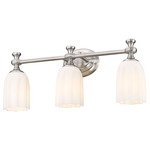 Orion Bathroom Vanity Light - Brushed Nickel / Opal