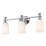 Orion Bathroom Vanity Light - Chrome / Opal