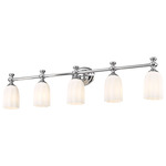 Orion Bathroom Vanity Light - Chrome / Opal
