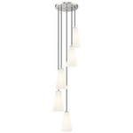 Farrell Multi Light Pendant - Brushed Nickel / White