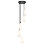 Farrell Multi Light Pendant - Matte Black / White