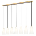 Farrell Linear Multi Light Pendant - Modern Gold / White
