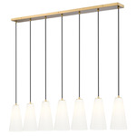 Farrell Linear Multi Light Pendant - Modern Gold / White