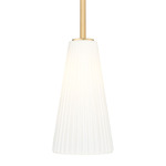 Farrell Downrod Pendant - Modern Gold / White