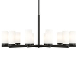Danica Chandelier - Matte Black / White