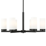 Danica Chandelier - Matte Black / White