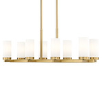 Danica Linear Chandelier - Modern Gold / White