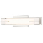 Chase Color-Select Bathroom Vanity Light - Brushed Nickel / Opal