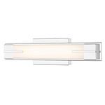 Chase Color-Select Bathroom Vanity Light - Chrome / Opal