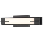 Chase Color-Select Bathroom Vanity Light - Matte Black / Opal