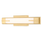 Chase Color-Select Bathroom Vanity Light - Modern Gold / Opal