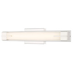 Chase Color-Select Bathroom Vanity Light - Chrome / Opal