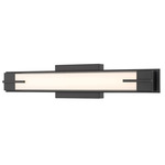 Chase Color-Select Bathroom Vanity Light - Matte Black / Opal