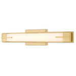 Chase Color-Select Bathroom Vanity Light - Modern Gold / Opal