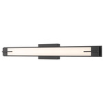 Chase Color-Select Bathroom Vanity Light - Matte Black / Opal