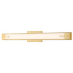 Chase Color-Select Bathroom Vanity Light - Modern Gold / Opal