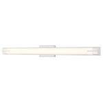 Chase Color-Select Bathroom Vanity Light - Brushed Nickel / Opal