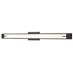 Chase Color-Select Bathroom Vanity Light - Matte Black / Opal