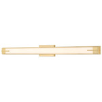 Chase Color-Select Bathroom Vanity Light - Modern Gold / Opal