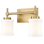 Cadoc Bathroom Vanity Light - Modern Gold / Opal