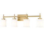 Cadoc Bathroom Vanity Light - Modern Gold / Opal