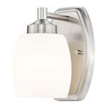 Kendrick Wall Sconce - Brushed Nickel / Matte Opal